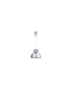 Pata 45005 suspensión trendy cúpula transparente aluminio rayado e27 150w tess cable gris
